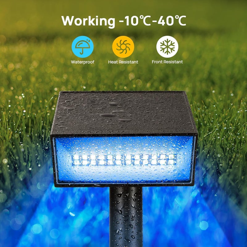 Consciot Solar Spot Lights Outdoor, Adjustable 170° Solar Outdoor Light, 7 Multicolored Garden Light Waterproof IP65, Landscape Lighting for Yard Pool Garden Tree, 4 Pack - Image 5